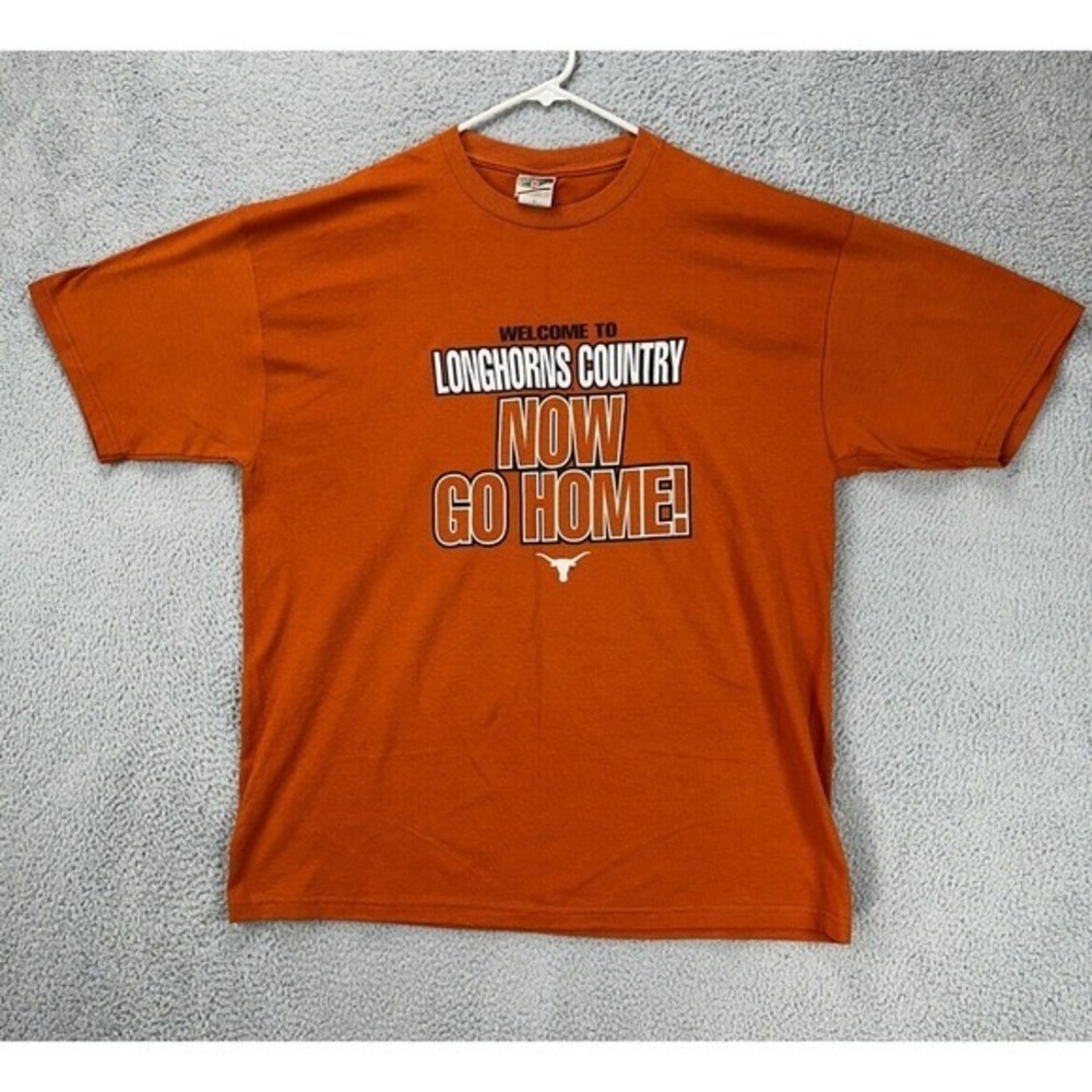 Red Oak Shirt Adult XL Burnt Orange Longhorns Country T-Shirt Cotton Mens NEW